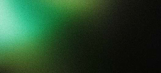Fototapeta premium Green background abstract grainy gradient noise texture poster banner header backdrop design