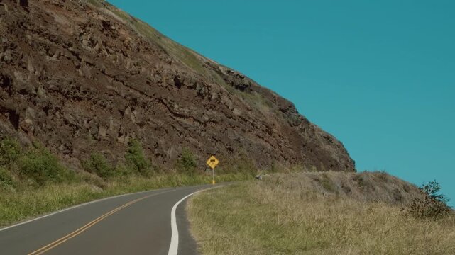 Pahoehoe and aa Lava flows, Wailuku Volcanics. Tholeiitic basalt.  West Maui Mountains, West Maui Volcano, or Mauna Kahālāwai. Kahekili Highway (Route 340), Maui, Hawaii. 