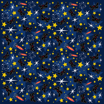 Mothman Pattern for Fabric