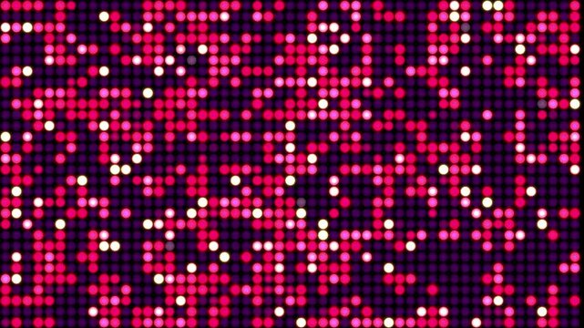 Disco VJ Background Animation dot Pixel Light Pink in 4K Video