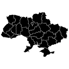 Obraz premium Ukraine Map icon 