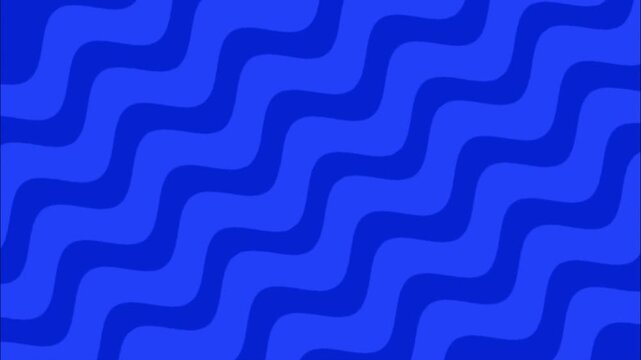Blue diagonal wavy line seamless stripe pattern animation background