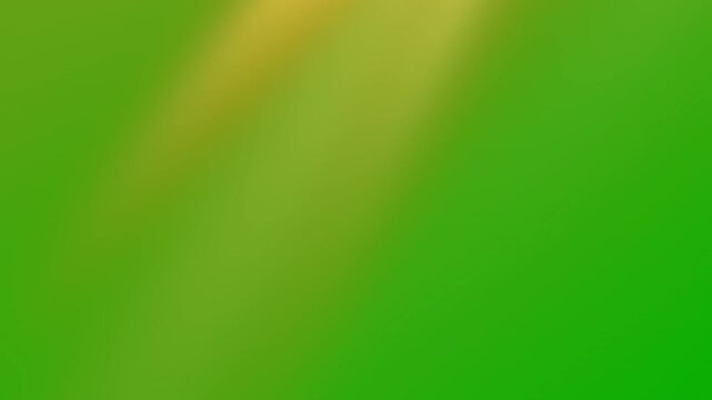 Looping golden sunlight flare light effect on green background, seamless sun light shine animation
