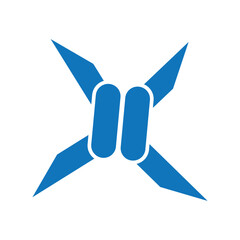 Barbed Wire Vector Icon.