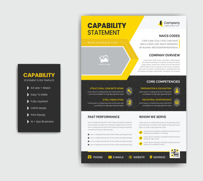 Capability Statement Template Design