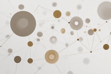 Digital connectivity background featuring a network of clean lines and circles.