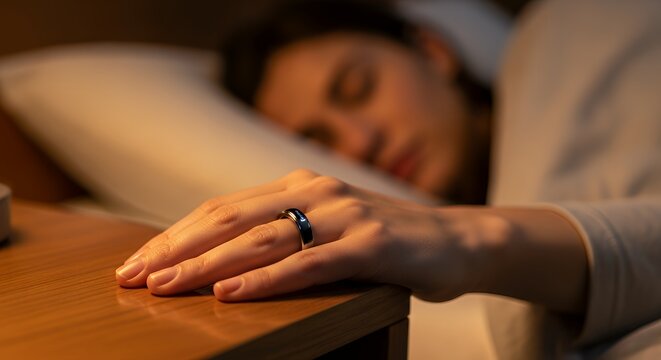 Woman Sleeping, Hand Reaching for Alarm Clock