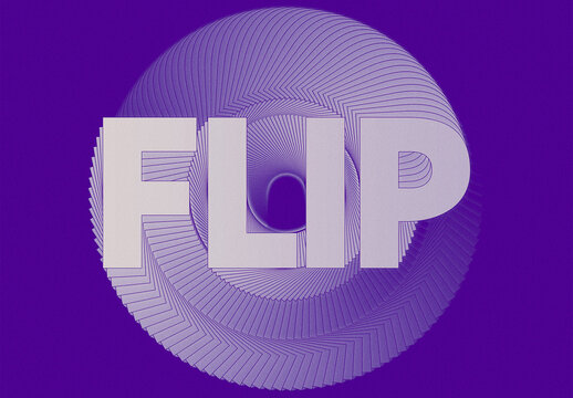 Flip Text Effect