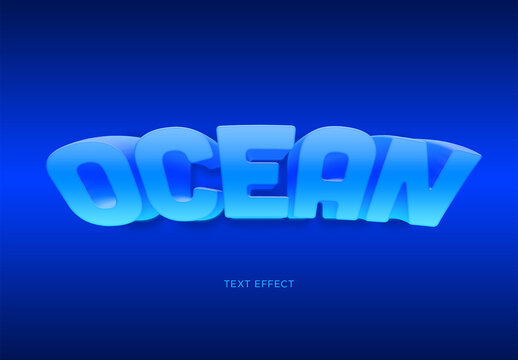 Ocean Text Effect