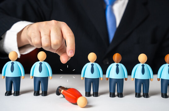 Purge staff of disloyal subordinates. Dismissal of underperforming staff and senior management. HR reset concept. Corporate restructuring improves loyalty, productivity and leadership control.