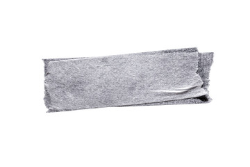 Long Textured White Masking Tape Strip Isolated