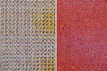 Fototapeta premium Split CMYK Halftone and Red Paper Texture Background