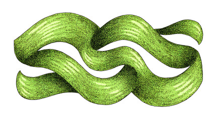 Hand drawn wavy marker underline highlight element. Vector illustration Stock Vector