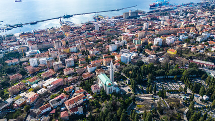 Fototapeta premium Rijeka Coastal Cityscape