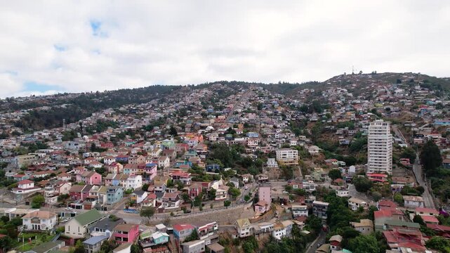 Valparaiso Chile Drone 4K Southamerica