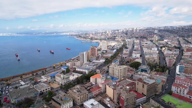 Valparaiso Chile Drone 4K Southamerica