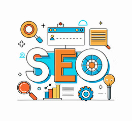 Set of flat business infographic elements and vector web icons for data marketing and social network communication design