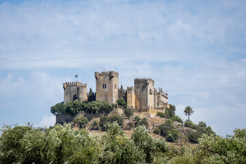 Fototapeta premium Castillo de Almodóvar del Río on Hilltop, Córdoba