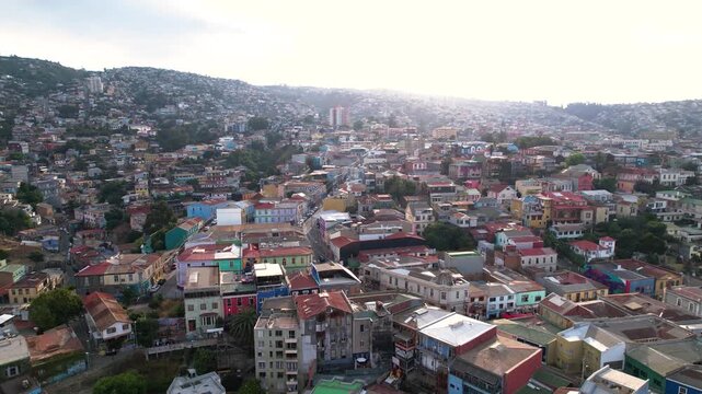 Valparaiso Chile Drone 4K Southamerica