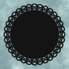 丸型レース&times;もやもや(グリーン)