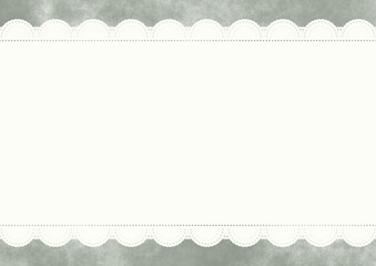 横長レース&times;もやもや(セージグレー)