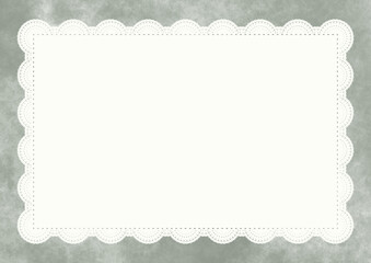 中央レース&times;もやもや(セージグレー)