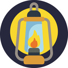 Obraz premium Oil Lamp: A portable light source used during hunting trips to illuminate camps, trails, or equipment in low-light conditions.