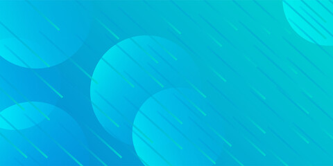 Abstract gradient blue business background with futuristic style for modern concept banner design template and copy space. © Holil