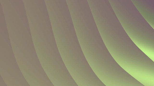 Soft Abstract Green Beige Wave Motion Background for LED Screen and Video Wall