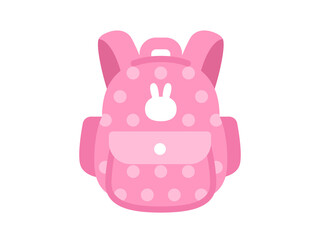 うさぎデザインのリュックサックのアイコンのイラスト