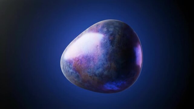 A futuristic abstract egg shape with gradient colors, evoking innovation and technology concepts.