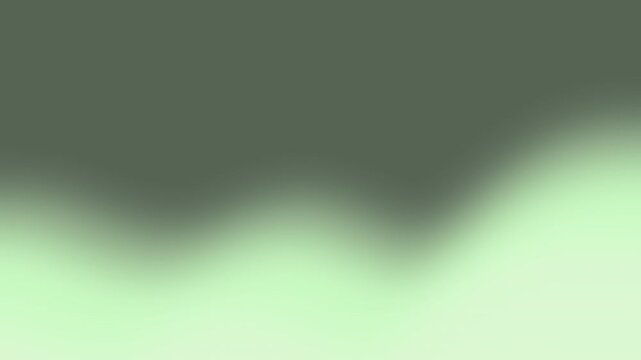 Abstract Pale Green Wave Motion Background with Soft Gradient. Minimalist Organic Liquid Flowing Animation Background in Sage Green.