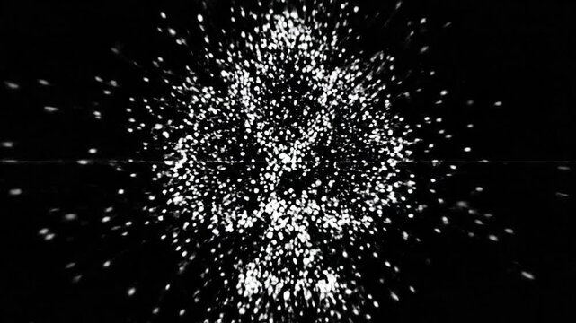 Glowing white spade symbol on a dark background
