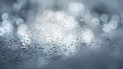 Raindrops on Glass with Bokeh