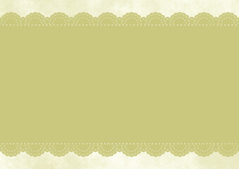 横長レース&times;もやもや(グリーン)