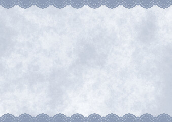 上下レース&times;もやもや(ブルー)