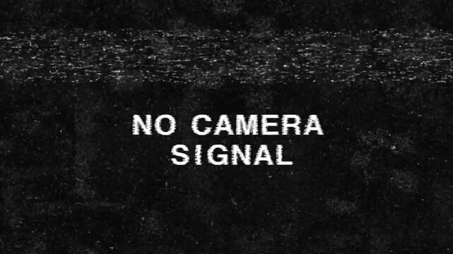 Silent malfunction scenes with broadcast signal interruption across multiple screens