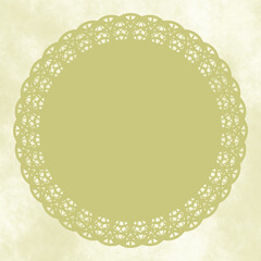 丸型レース&times;もやもや(グリーン)