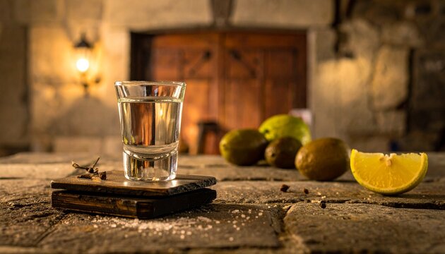 Spanish Orujo Brandy Shot