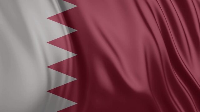 Waving flag of the Bahrain. Bahrain flag background footage.