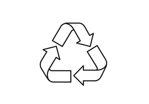 Recycle Symbol: A minimalistic depiction of the iconic recycle symbol, emphasizing environmental awareness and the commitment to sustainable practices.