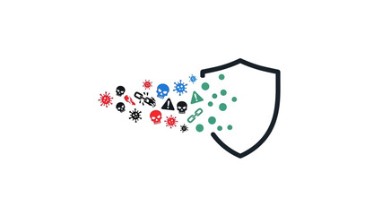 Shield Protection Against Various Virus Shapes. © Sri Kadarwati