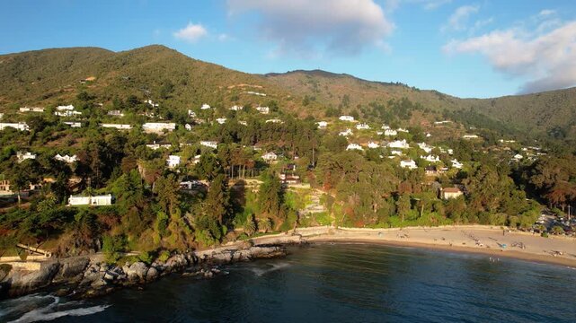 Zapallar Beach Chile Drone 4K