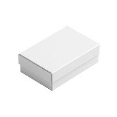 A white rectangular box on a black background on transparent background