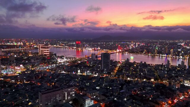 The Dragon Bridge in Da Nang, Vietnam, an iconic landmark spanning the Han River with modern design and cultural symbolism.