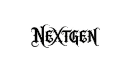 Fototapeta premium Next generation concept with elegant calligraphy text