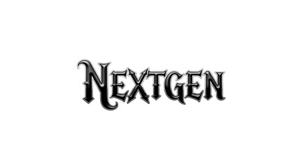 Fototapeta premium Next generation concept with sleek NEXTGEN text