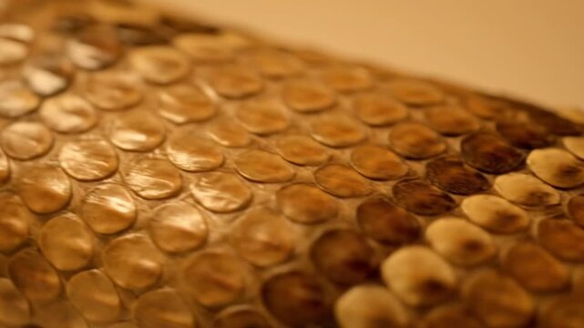 Close-up Detail of Reptile Snake Skin Scales Texture Pattern