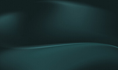 luxury Emerald Dark Green abstract background with subtle blue gradations, elegant wave-like movements, and a fine grain texture