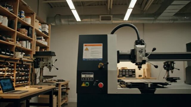 Organized Woodworking Workshop Bench Tools Pegboard Drill Press